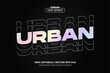 © Regulr - Urban Holographic Streetwear Hype Beast Editable Text Effect, Editable Font Style Premium Vector