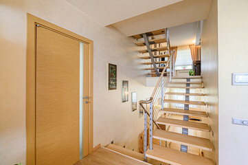 interior apartment room stairs, steps staircase inside house