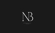 © ab - Alphabet letters Initials Monogram logo NB BN N B