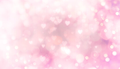 Abstract pastel background with hearts - concept Wedding Day, Mother's Day, Valentine's Day, Birthday - spring colors	
