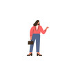 © Putri - pose of a holiday person wearing orange clothes person