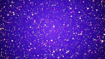 Wall Mural - 4k motion loop purple background of moving interstellar particles radially.