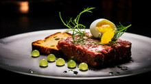 Savory Beef Tartare With Tangy Pickled Gherkins