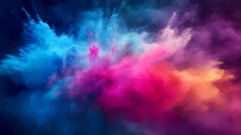 Dust Explosion Abstract Background, Holi Background