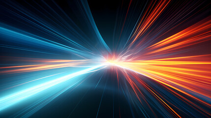 Wall Mural - neon speed abstract background, digital abstract background