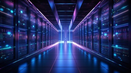 network of computer data server for internet and communication