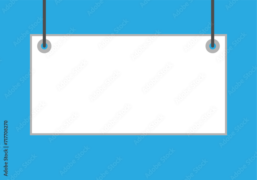 Colgado Icon Icono de cartel vacío y colgado. Stock Vector | Adobe Stock