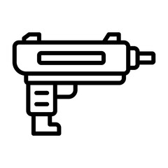 Poster - Gun Vector Icon