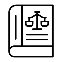 Poster - Law Vector Icon