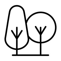 Poster - Trees Vector Icon