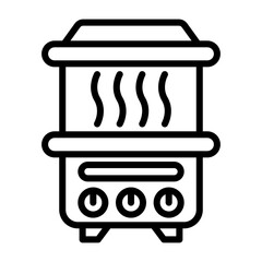 Poster - Steamer Vector Icon