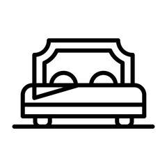 Wall Mural - Bed Vector Icon