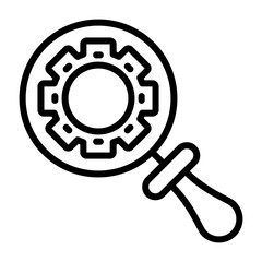 Canvas Print - Magnifying Glass Vector Icon