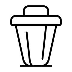 Canvas Print - Garbage Vector Icon