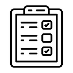 Wall Mural - Checklist Vector Icon