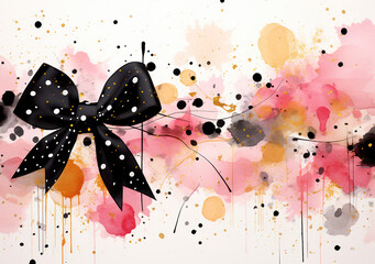 Wall Mural - colorful watercolor splash: vibrant grunge art design on green background