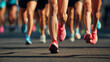 © BB_Stock - The legs of a group of marathon runners in a race