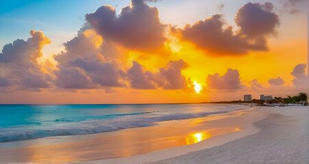 Wall Mural - beach sunset