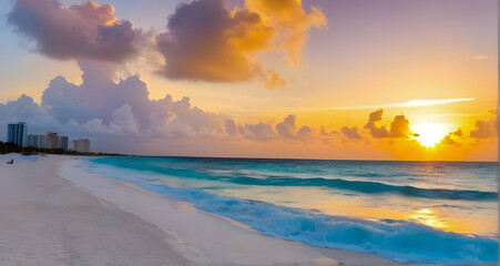 Wall Mural - beach sunset