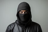 Fototapeta Las - Arrest a thief who committed a crime while wearing a mask.