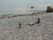 Steinstapel am Strand