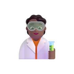 Wall Mural - Scientist: Medium-Dark Skin Tone