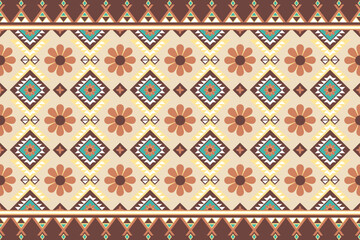 Wall Mural - Geometric seamless ethnic pattern. Geometric ethnic pattern can be used in fabric design for clothes, wrapping, textile, embroidery, carpet, tribal pattern