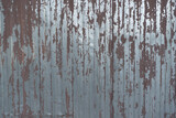 Fototapeta Desenie - texture of brown painted corrugated metal old wall outside paint cracked