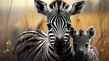Zebra In Zoo