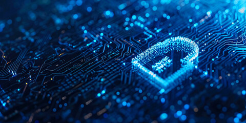 Cyber security technology on a global network concept