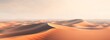 The barren desert landscape is light brown in color. generative AI