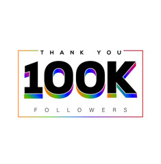 Poster - 100k followers thanks icon