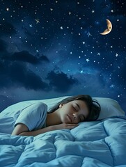 Wall Mural - World Sleep Day Poster design, realistic, HD, copy space - generative ai