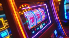 neon casino slots machine, las vegas casino slot reel