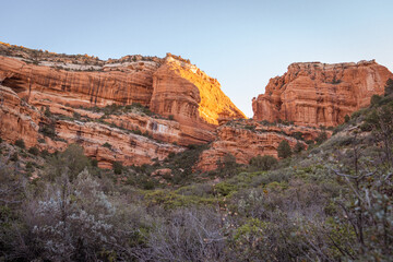 Wall Mural - Red rocks of Sedona, taken from the Boynton Canyon Trail, at sunrise