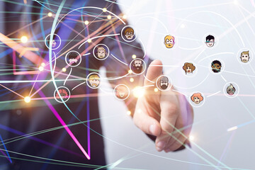 people network structure hr - human resources management and recruitment