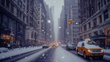 Fototapeta  - winter in New York