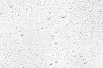 Wall Mural - Isolated water drops against transparent background.