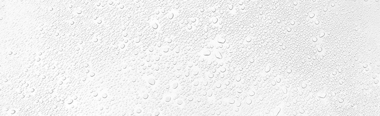 Leinwandbilder - Isolated water drops against transparent background.