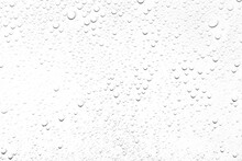 Isolated Water Drops Against Transparent Background.