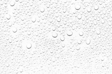 Leinwandbilder - Isolated water drops against transparent background.