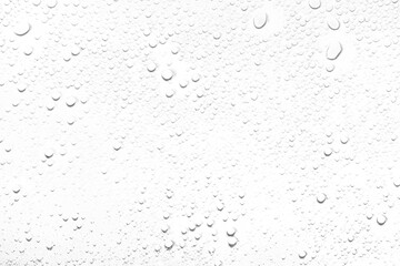 Leinwandbilder - Isolated water drops against transparent background.