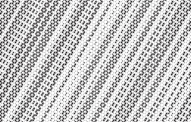 Halftone vector background. Monochrome halftone pattern. Abstract geometric dots background. Pop Art comic gradient black white texture. Design for presentation banner, poster, flyer, business card.	