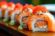 Salmon sushi roll 