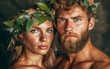 Portrait of Adam and Eve in Eden