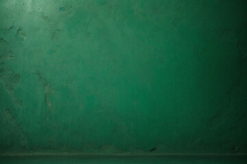 Canvas Print - dark green plaster wall texture background
