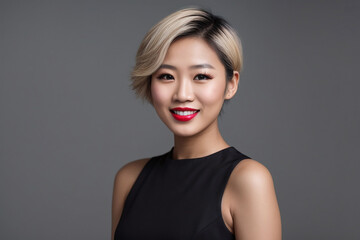 Poster - Asian young woman fashion portrait in the studio