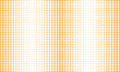 © Aminul - abstract repeatable big to small orange halftone dot pattern.