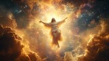 Fototapeta  - Resurrection of Jesus Christ in Heaven - AI Generated