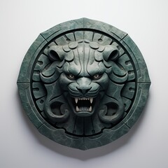 Wall Mural - Lion head door knocker